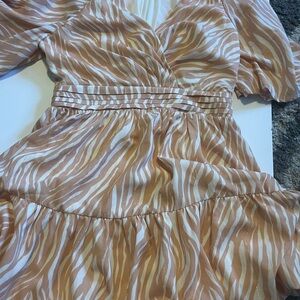 Glam Stylish‎ Zebra Print Dress